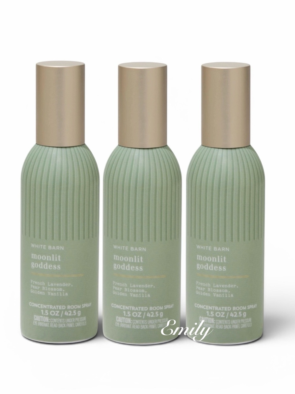 3X Bath & Body Works MOONLIT GODDESS Concentrated Room Sprays